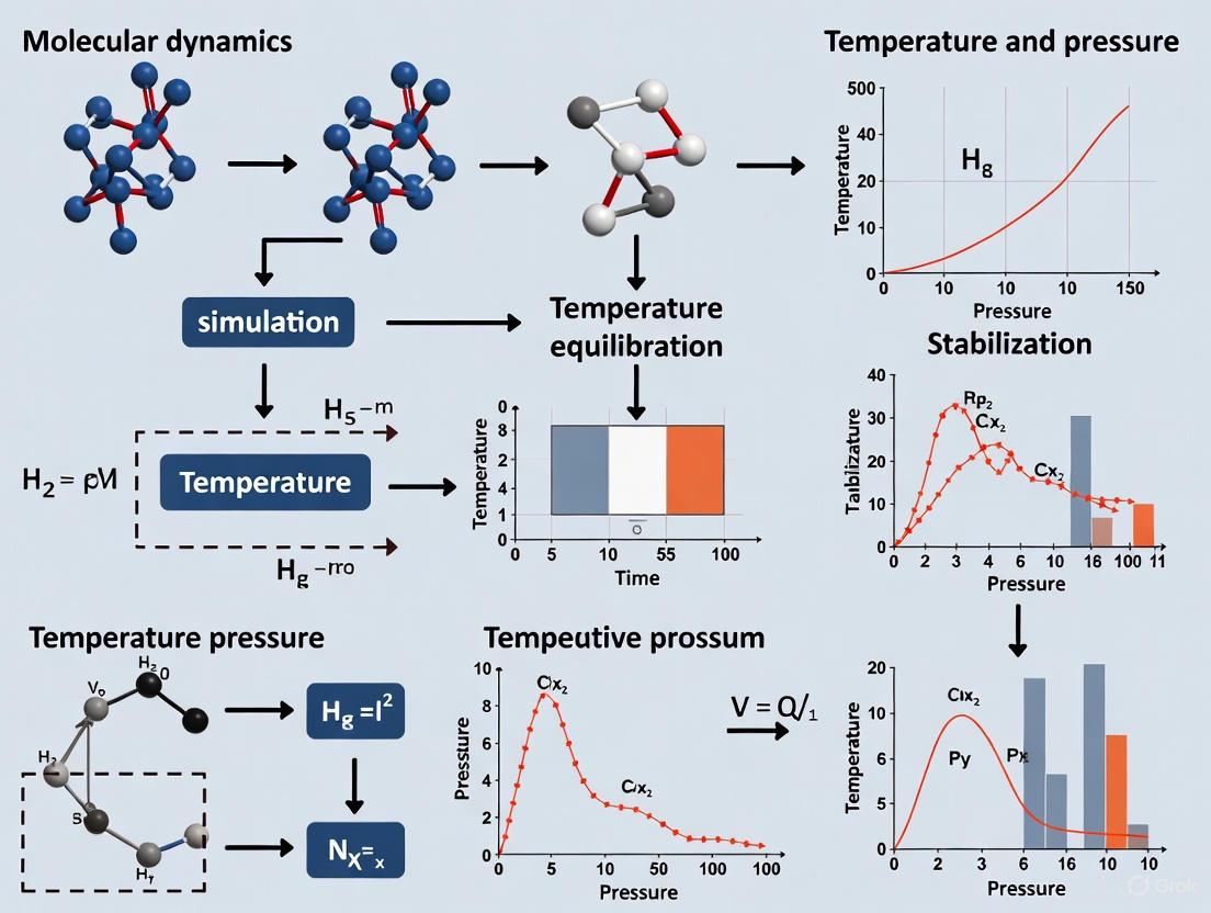 Solving Molecular Dynamics Equilibration: A Practical Guide to Temperature and Pressure Control for Reliable Simulations
