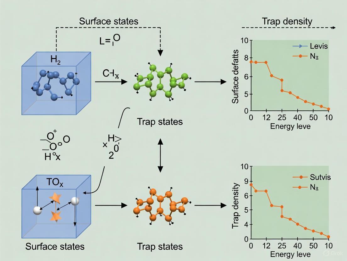 Surface States and Trap Density in Perovskite Nanocrystals: Analysis, Mitigation, and Impact on Optoelectronic Performance