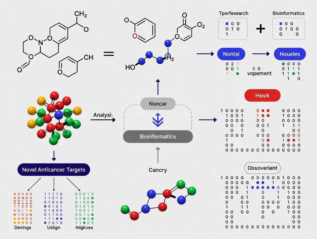 Harnessing Bioinformatics for Novel Anticancer Target Discovery: A Guide for Researchers and Drug Developers