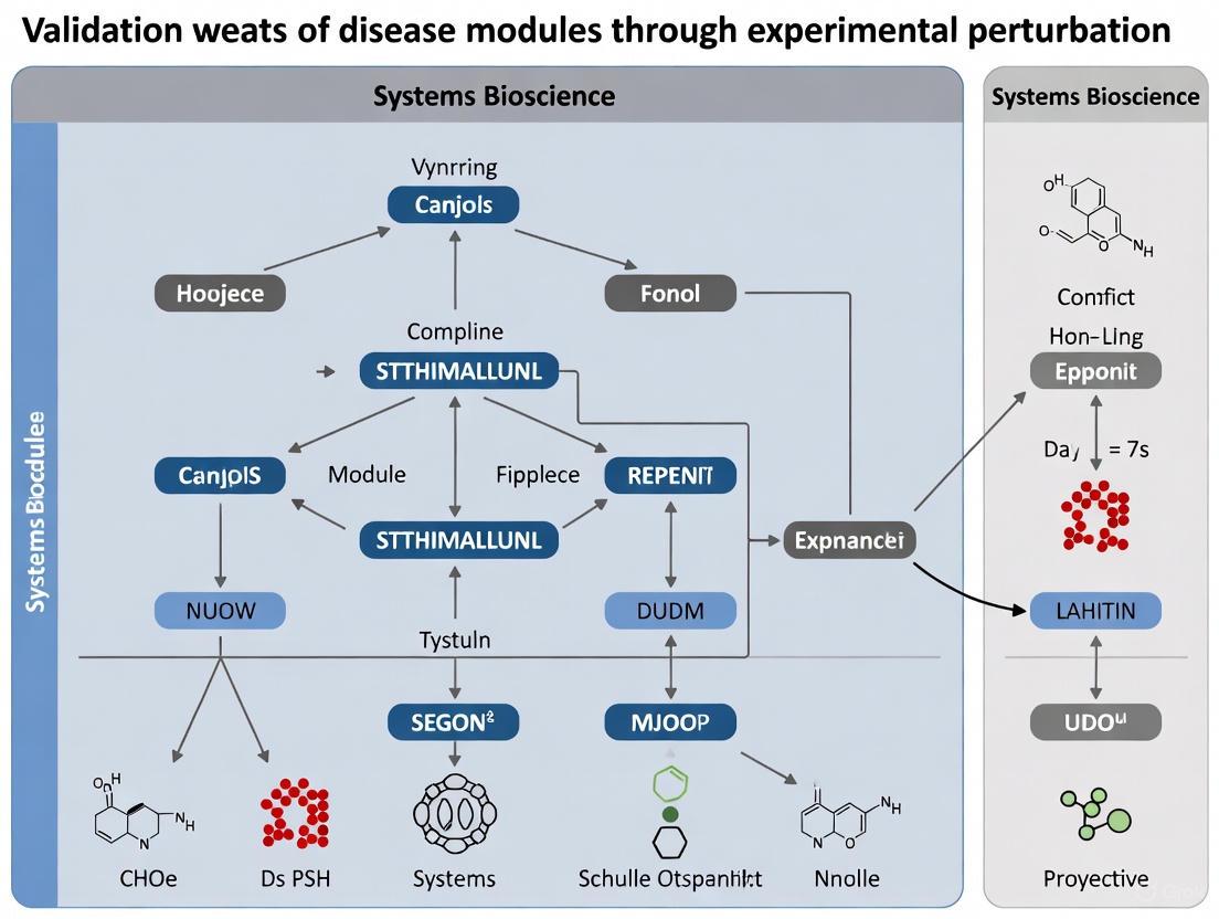 From Networks to Cures: Validating Disease Modules Through Experimental Perturbation