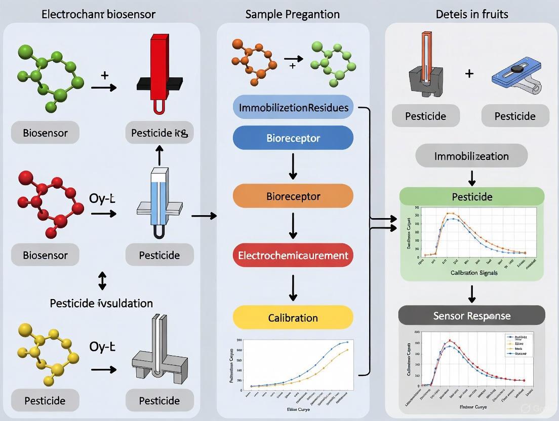 Advancing Food Safety: Electrochemical Biosensor Protocols for Rapid Detection of Pesticide Residues in Fruits