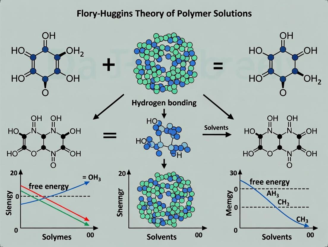 Beyond the Lattice: Modern Applications of Flory-Huggins Theory in Hydrogen-Bonding Polymer Systems for Drug Development