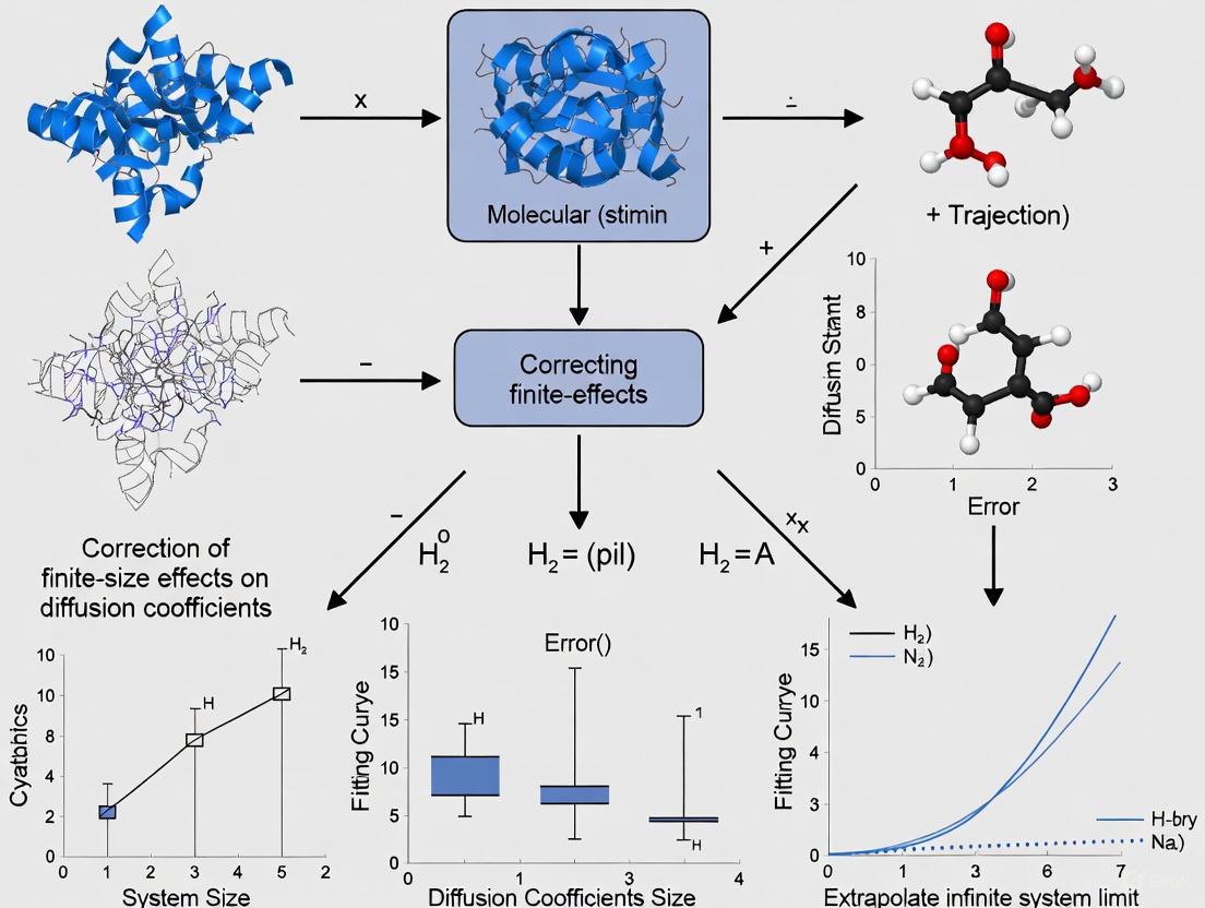 Correcting Finite-Size Effects in Molecular Dynamics Diffusion Coefficients: From Theory to Pharmaceutical Applications