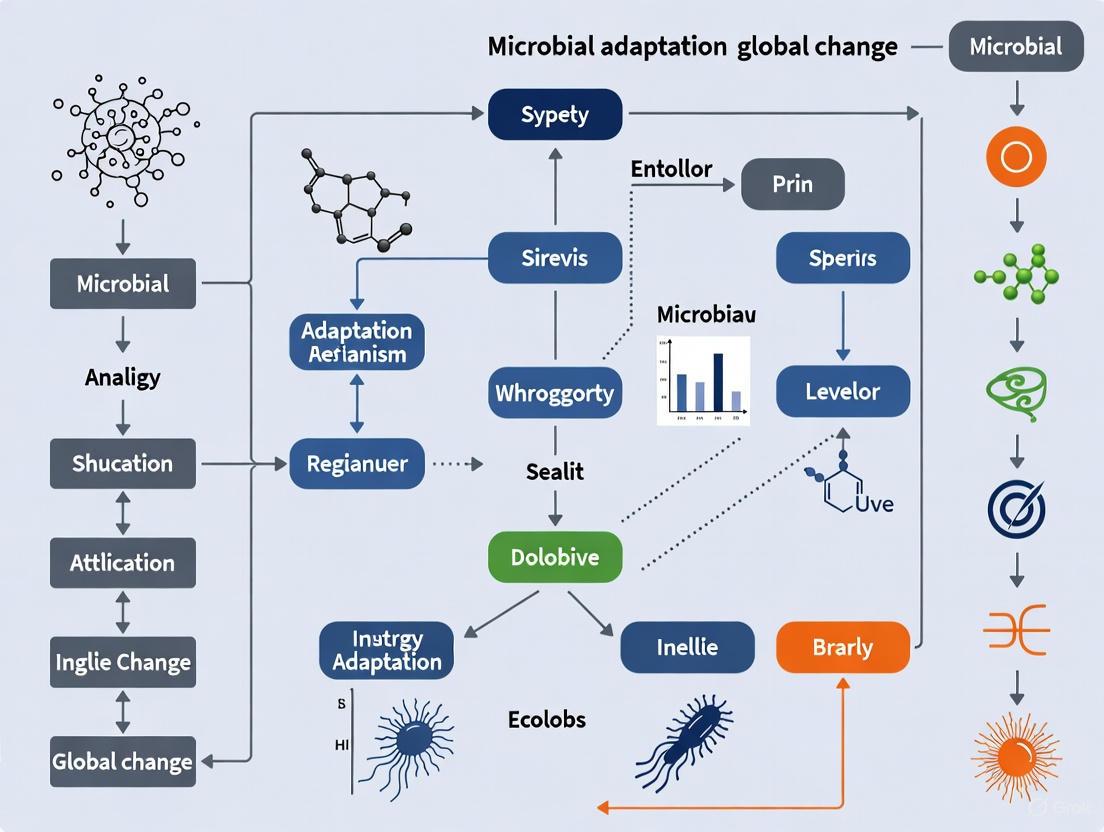 Microbial Adaptation to Global Change: Mechanisms, Models, and Biomedical Implications