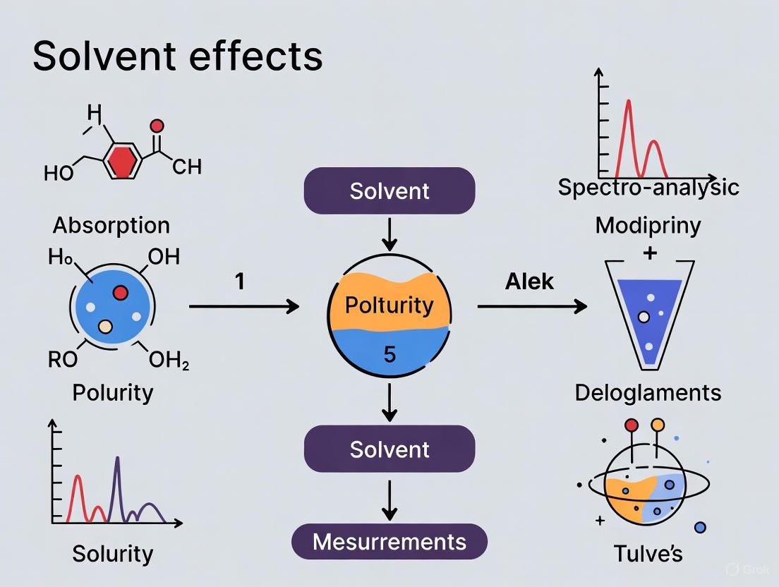 Mastering Solvent Effects in Spectrophotometry: A Practical Guide for Pharmaceutical Researchers