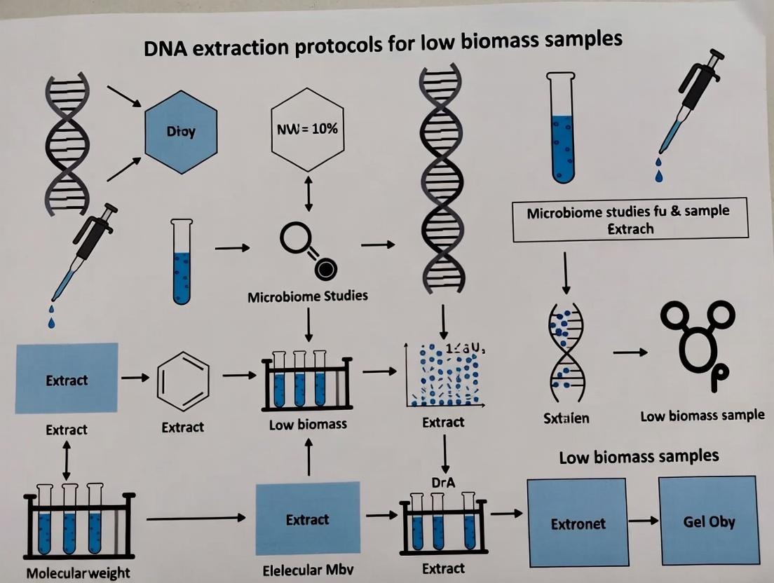 Overcoming the Biomass Bottleneck: A Comprehensive Guide to DNA Extraction from Low-Biomass Samples