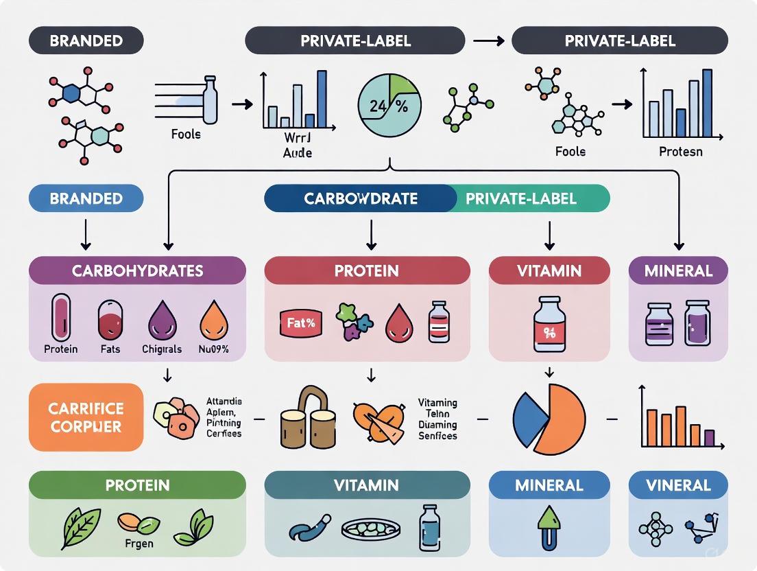 Branded vs. Private-Label Foods: A Comprehensive Nutritional Comparison for Scientific and Clinical Applications