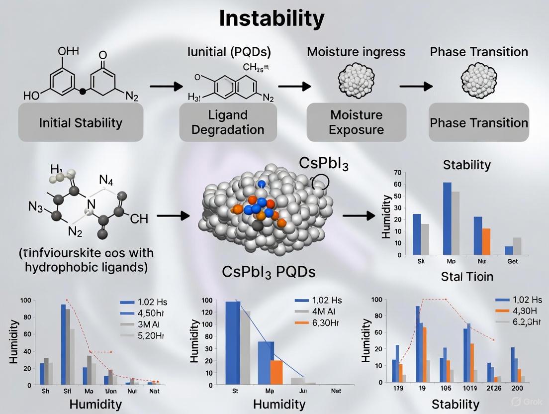 Hydrophobic Ligand Engineering: Conquering Humidity Instability in CsPbI3 Perovskite Quantum Dots