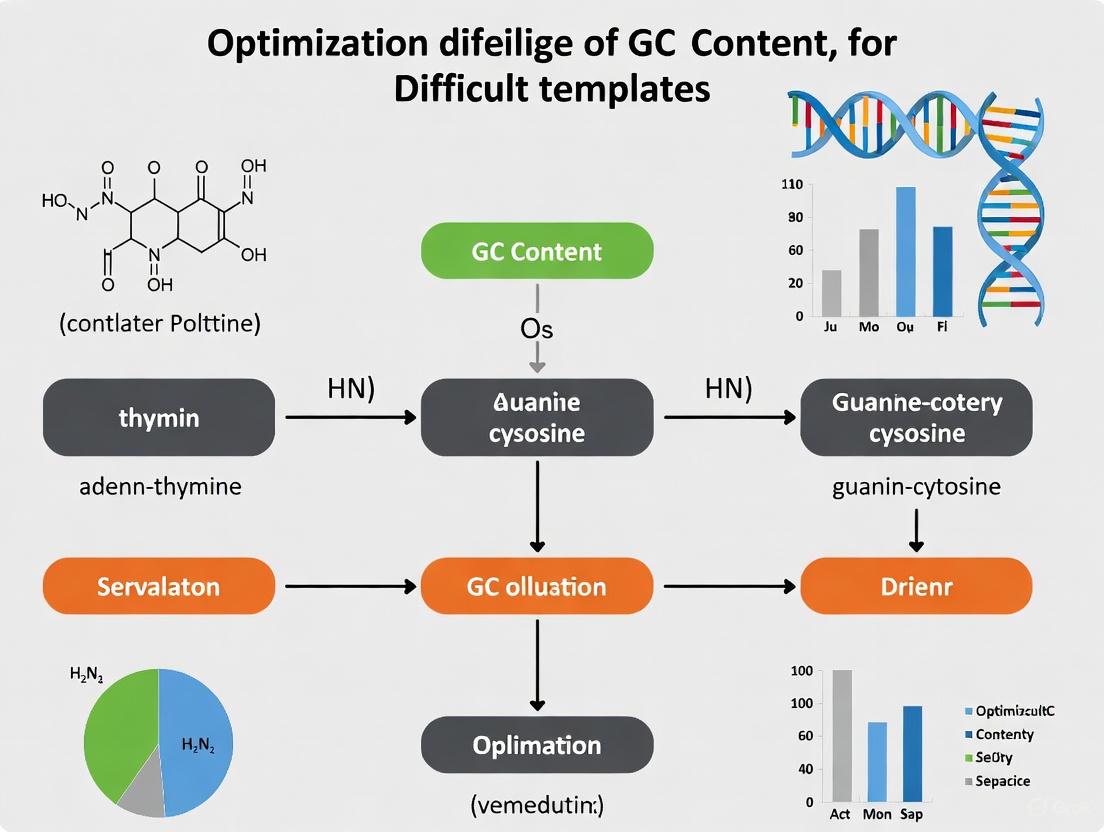 Advanced Strategies for Optimizing GC Content in Difficult Templates: From PCR to mRNA Therapeutics