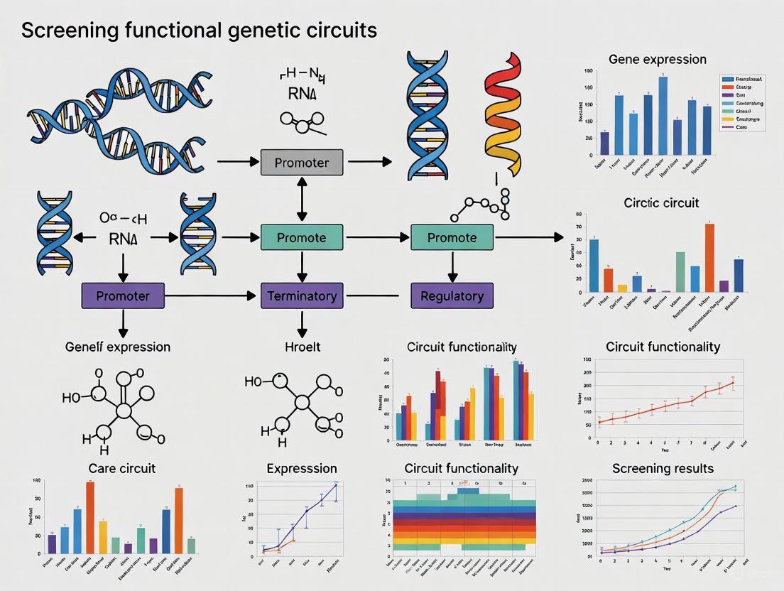 Functional Genetic Circuit Screening: Advanced Methods for Biomedical Discovery and Therapeutic Development