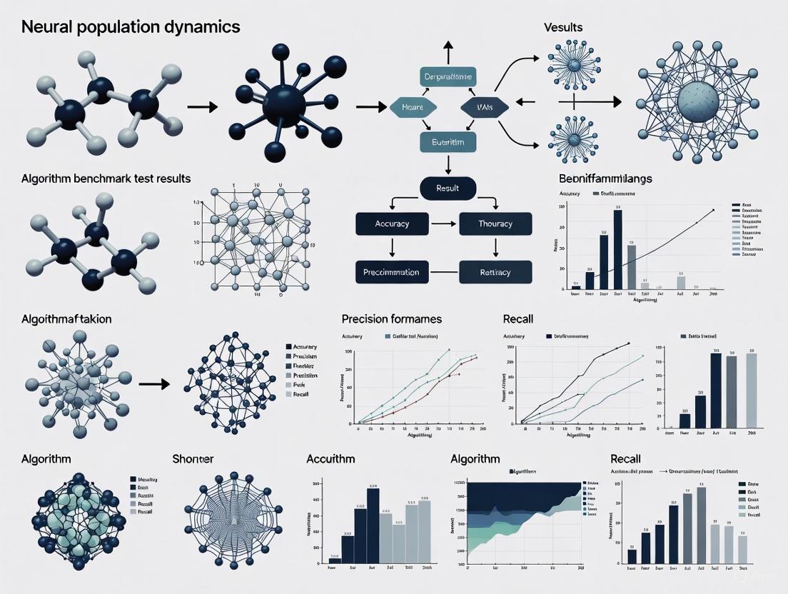 Benchmarking Neural Population Dynamics Algorithms: Test Results, Clinical Applications, and Future Directions for Biomedical Research