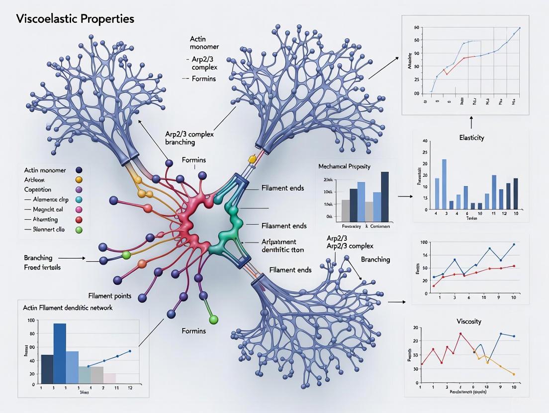 Viscoelastic Properties of Actin Filament Dendritic Networks: From Molecular Mechanisms to Biomedical Applications