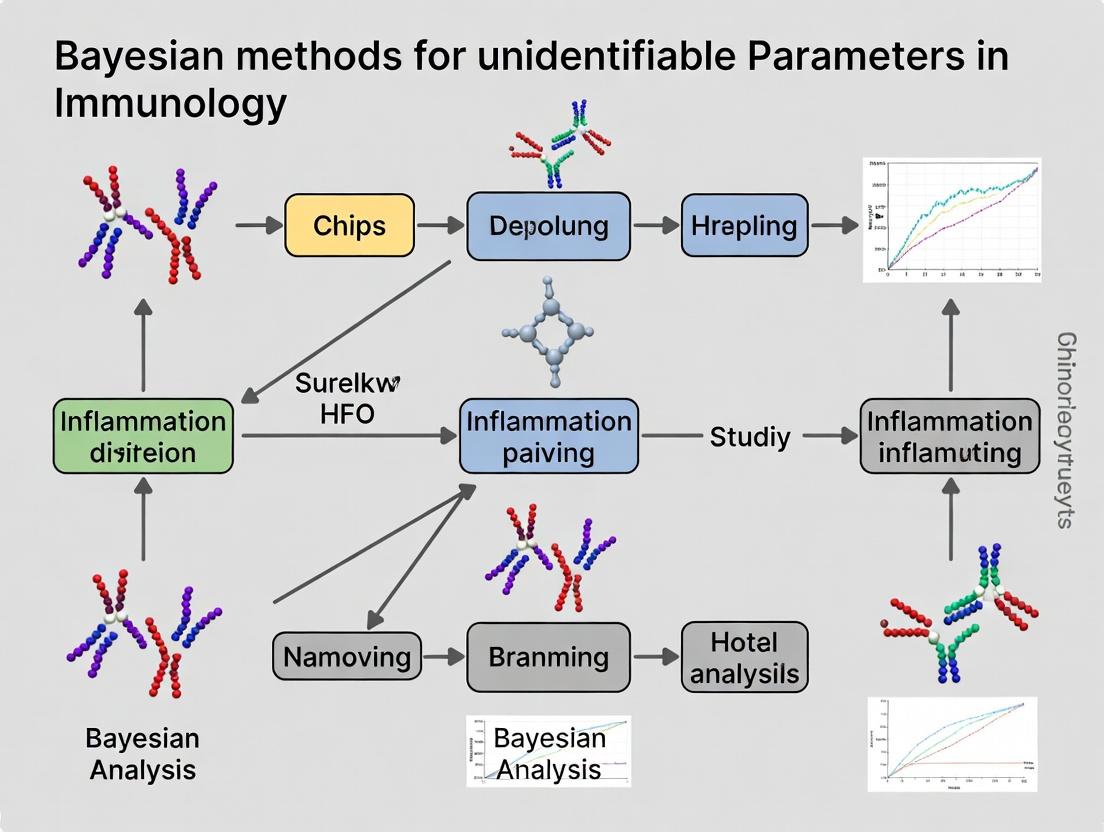 Bayesian Methods for Unidentifiable Parameters in Immunology: From Statistical Challenge to Biological Insight