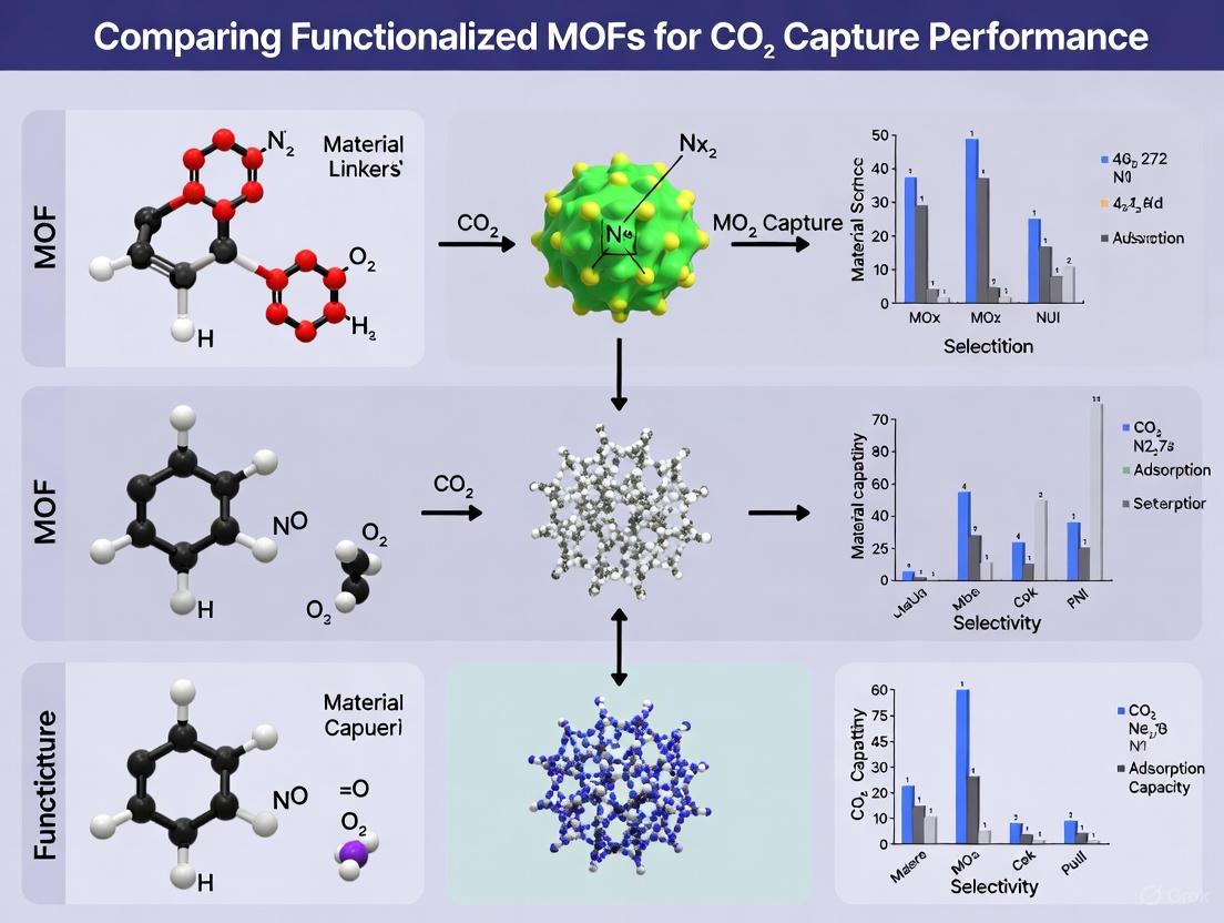 Functionalized MOFs for CO2 Capture: A Comprehensive Comparative Analysis of Performance, Mechanisms, and Future Applications