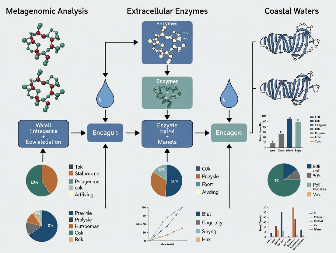 Metagenomic Insights into Coastal Extracellular Enzymes: From Microbial Ecology to Biomedical Potential