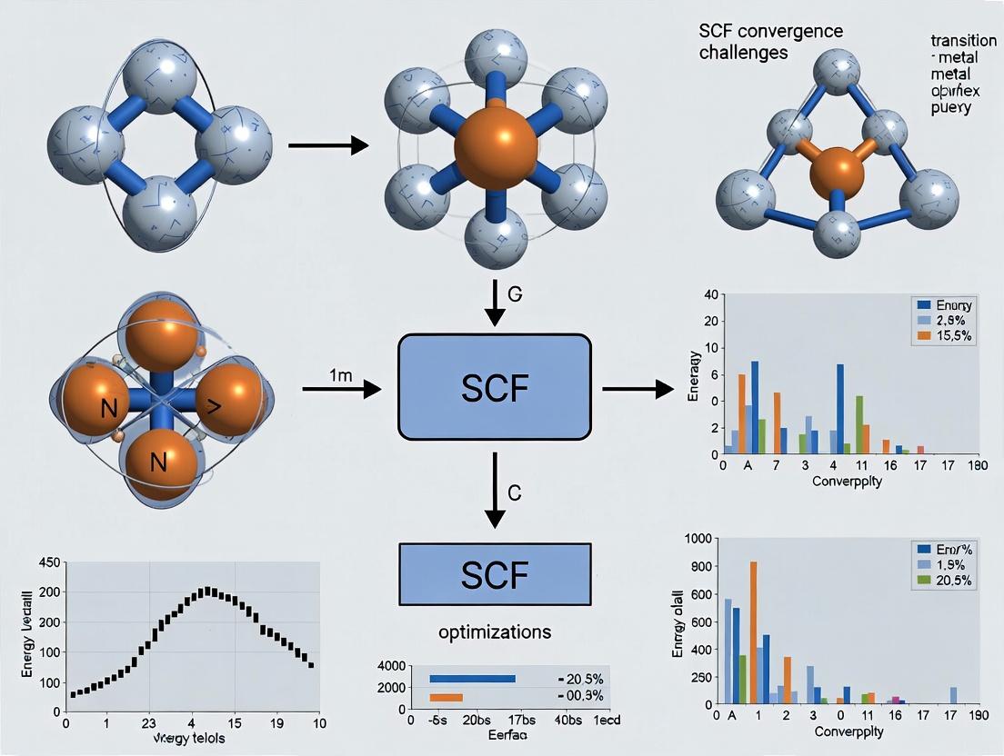 Overcoming SCF Convergence Challenges in Transition Metal Complexes: A Computational Chemistry Guide for Drug Development
