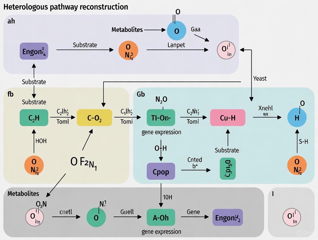 Strategies for Heterologous Pathway Reconstruction in Yeast: From Foundational Concepts to Advanced Biomedical Applications