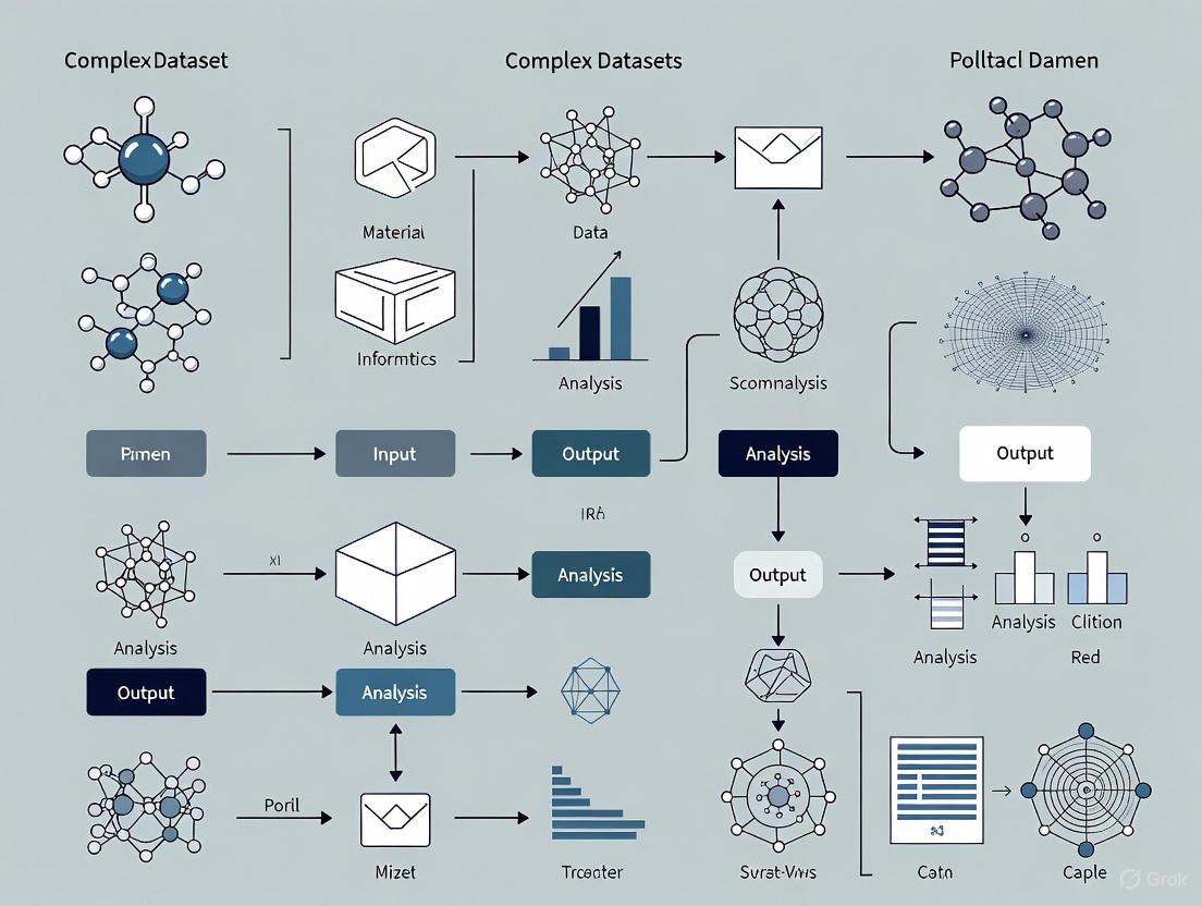 Managing Complex Datasets in Materials Informatics: A Strategic Guide for Biomedical Researchers