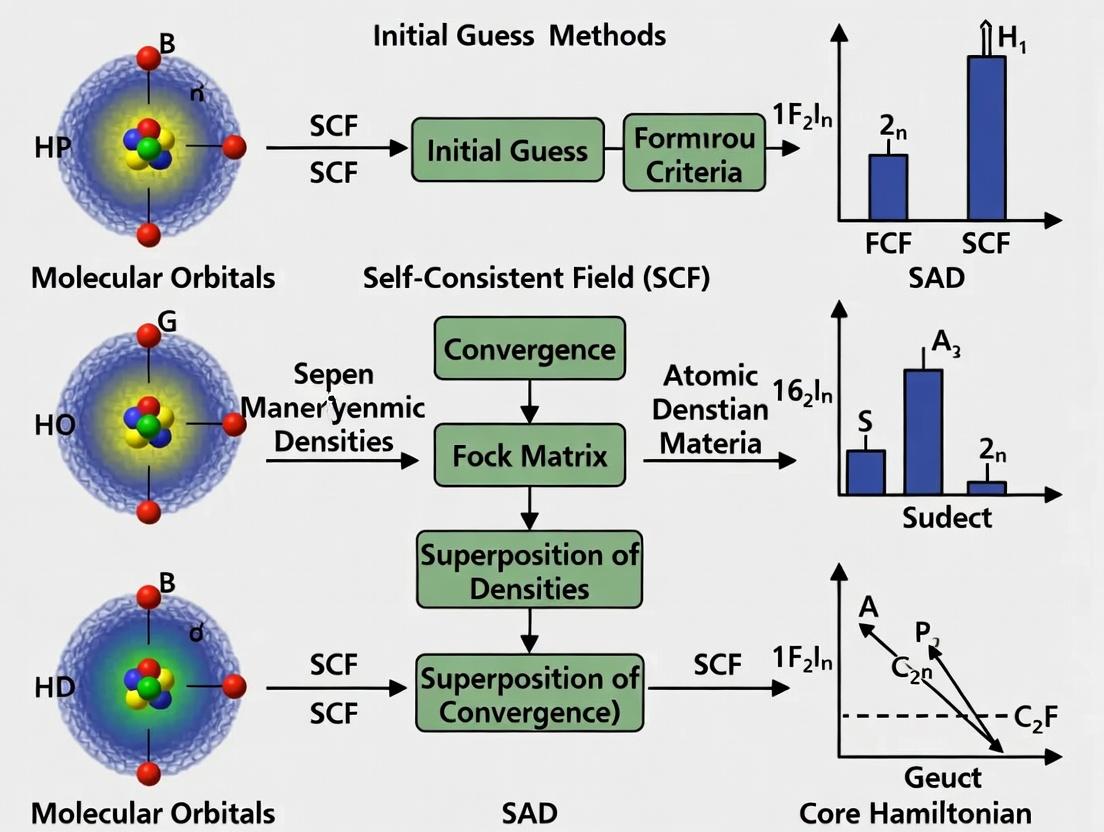 SAD vs Core Hamiltonian: Choosing the Optimal Initial Guess for Quantum Chemistry Calculations in Drug Discovery