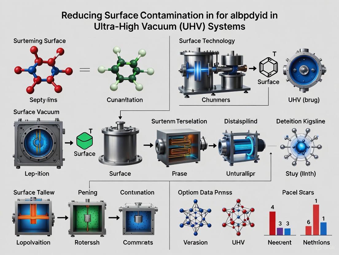 Strategies for Reducing Surface Contamination in UHV Systems: A Guide for Biomedical and Clinical Researchers