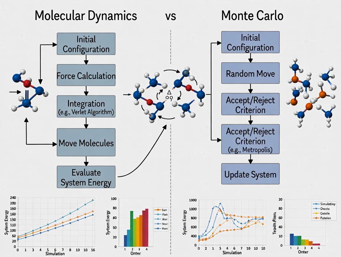 Molecular Dynamics vs Monte Carlo: A Comprehensive Guide for Computational Drug Discovery