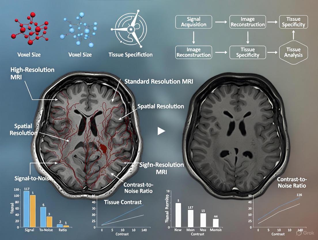 High-Resolution MRI vs. Standard MRI: A Deep Dive into Tissue Specificity for Research and Drug Development