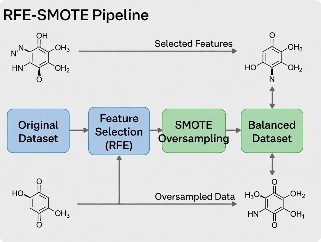 RFE-SMOTE Pipeline: Tackling Imbalanced Data in Chemical Research and Drug Discovery