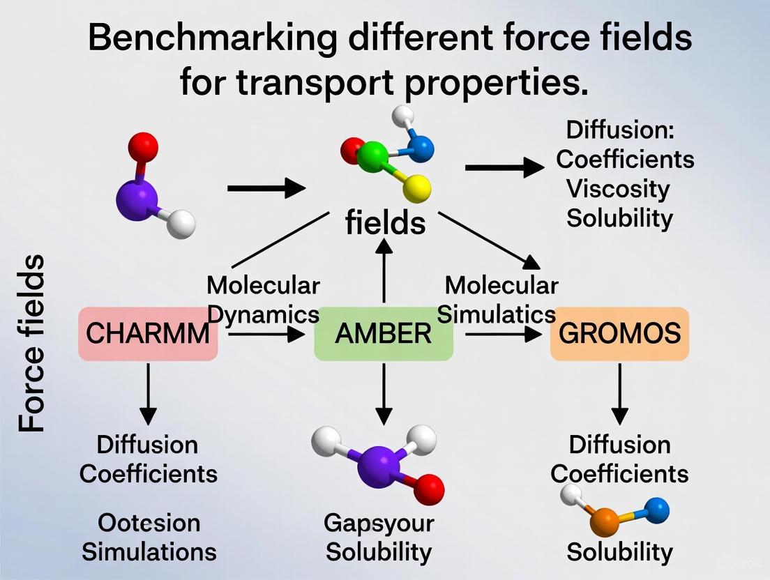 Benchmarking Force Fields for Accurate Transport Properties: A Comprehensive Guide for Biomedical Research