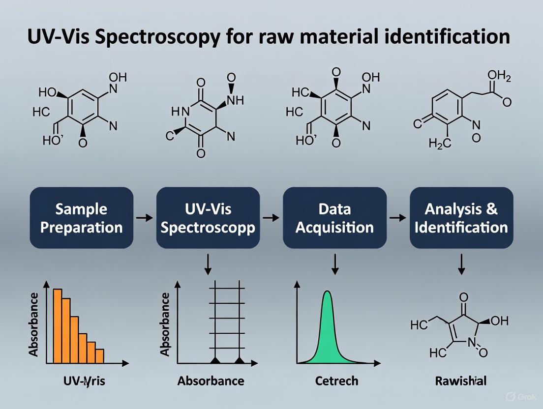 UV-Vis Spectroscopy for Raw Material Identification: Principles, Applications, and Advanced Methodologies for Pharmaceutical Research