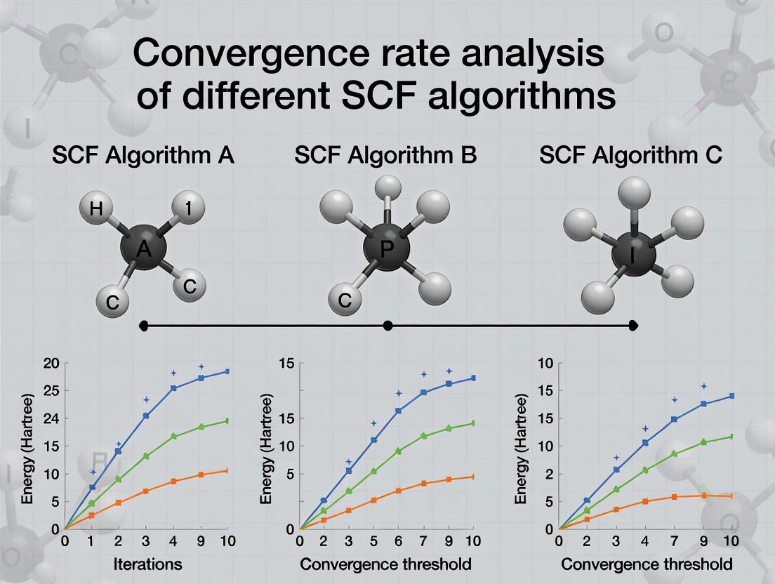 SCF Algorithm Convergence: Rate Analysis, Optimization, and Applications in Drug Discovery