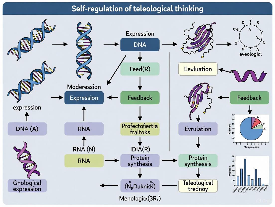 Beyond Purpose: A Self-Regulation Framework for Teleological Thinking in Evolution and Drug Discovery