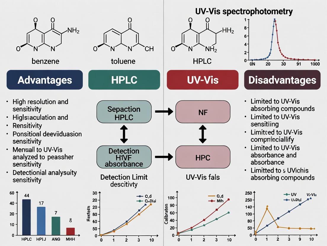 HPLC vs. UV-Vis Spectrophotometry: A Comprehensive Guide to Advantages, Disadvantages, and Application Selection