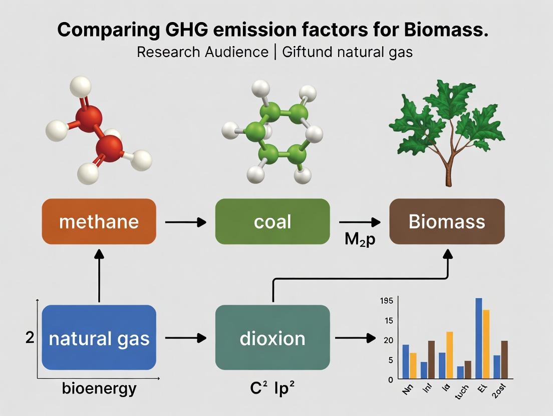 Biomass vs. Coal vs. Natural Gas: A Comprehensive Analysis of Lifecycle GHG Emission Factors for Clean Energy Transition