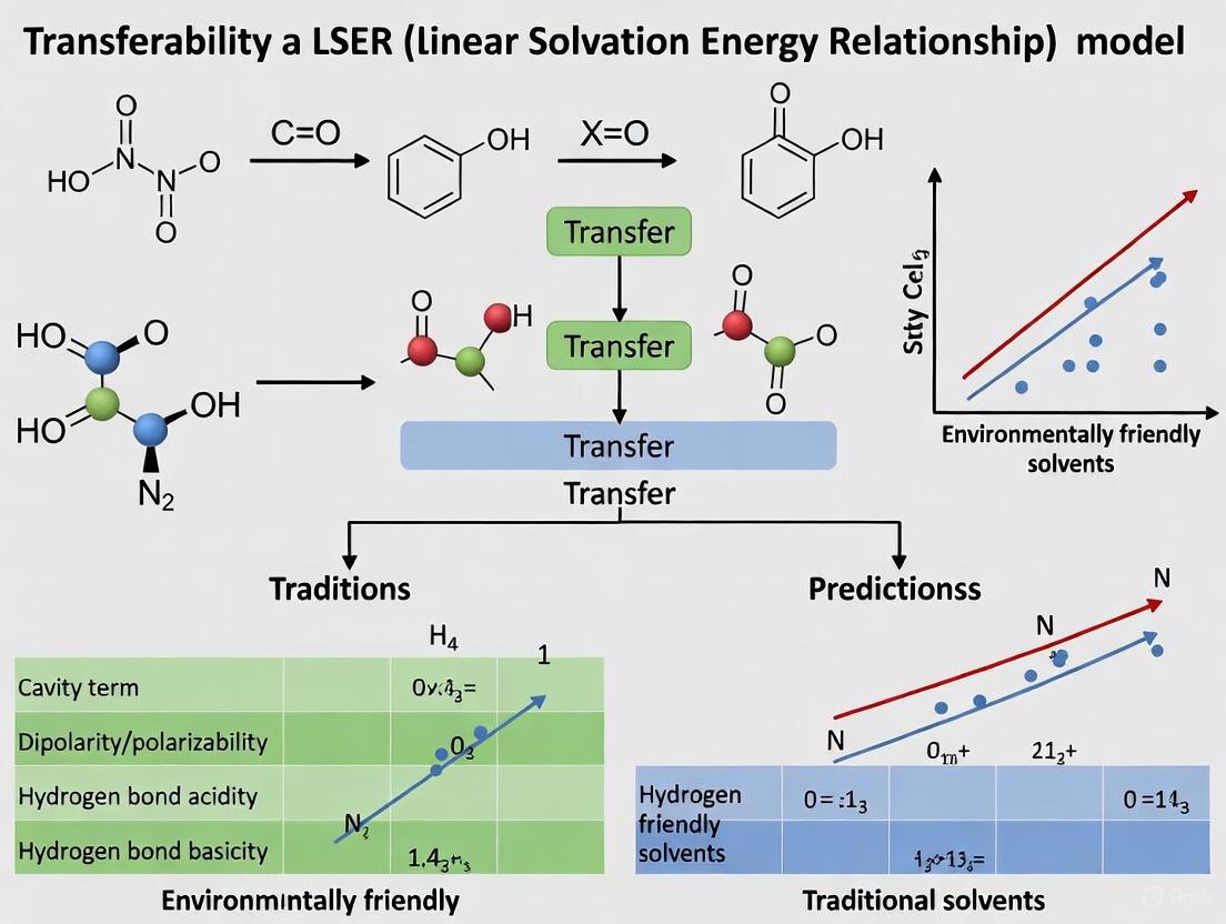 LSER Model Transferability: A Framework for Robust Predictions in Drug Development and Chemical Systems