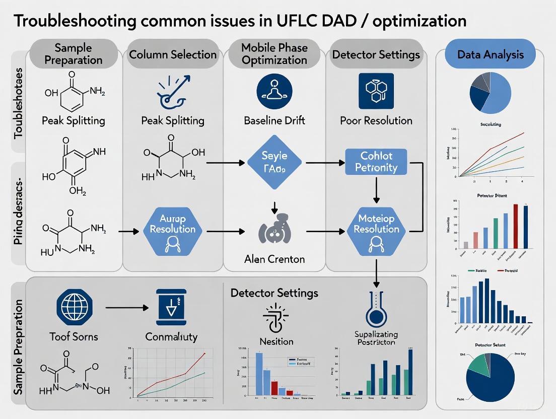 UFLC-DAD Method Optimization: A Comprehensive Guide to Troubleshooting Common Issues for Robust Analytical Methods