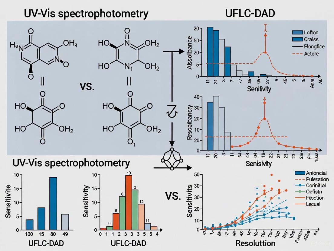 UV-Vis vs. UFLC-DAD: A Comparative Sensitivity Analysis for Pharmaceutical and Biomedical Applications