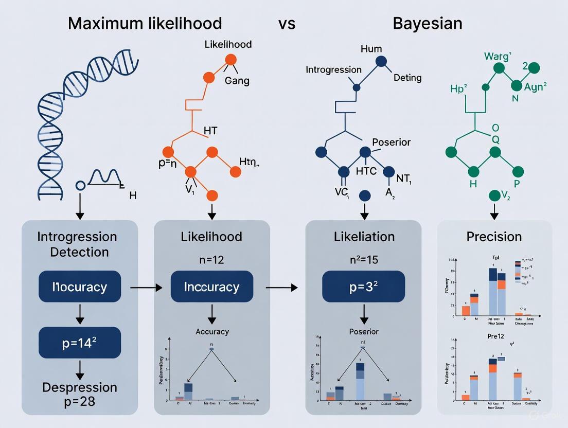 Maximum Likelihood vs. Bayesian Frameworks for Introgression Detection: A Guide for Genomic Researchers