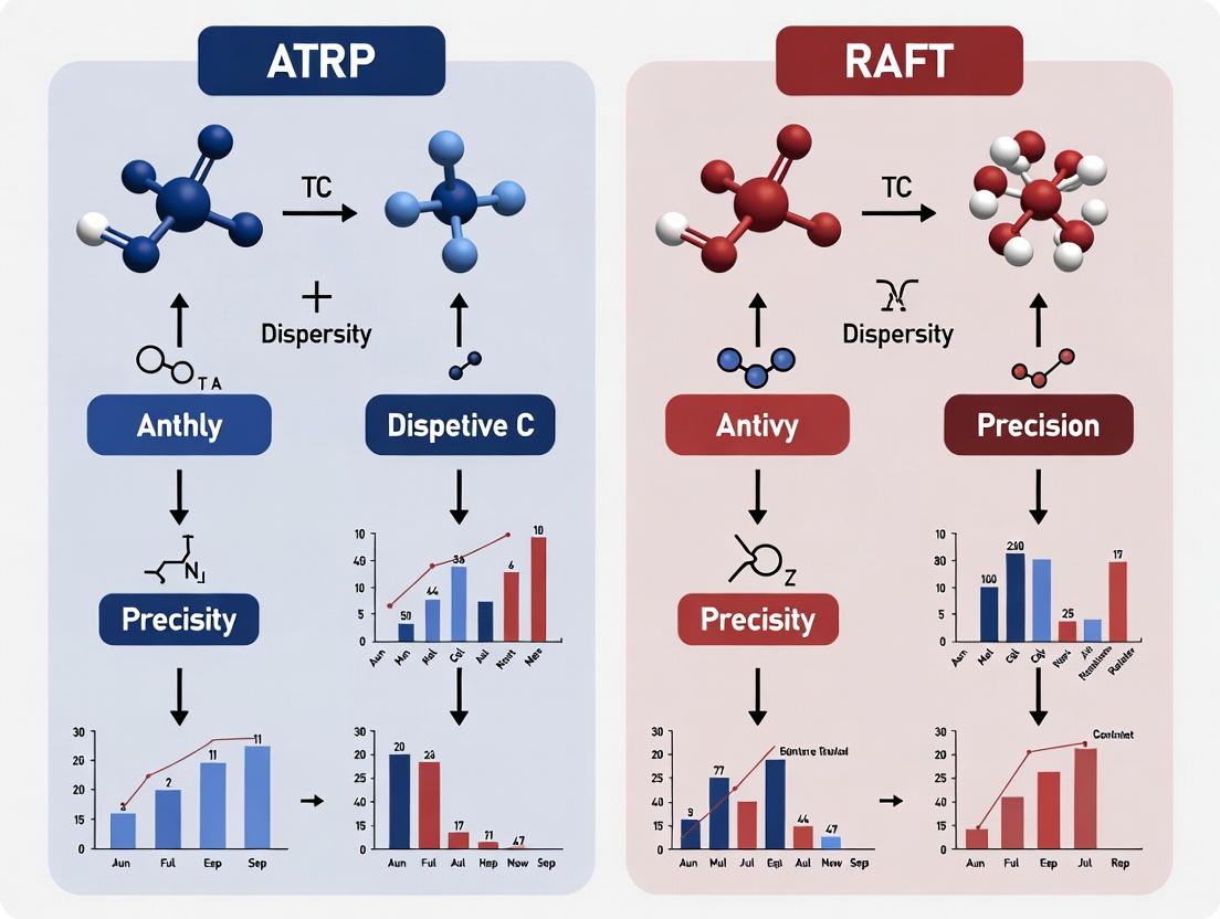ATRP vs RAFT Polymerization: A Comprehensive Guide to Dispersity Control for Biomedical Applications