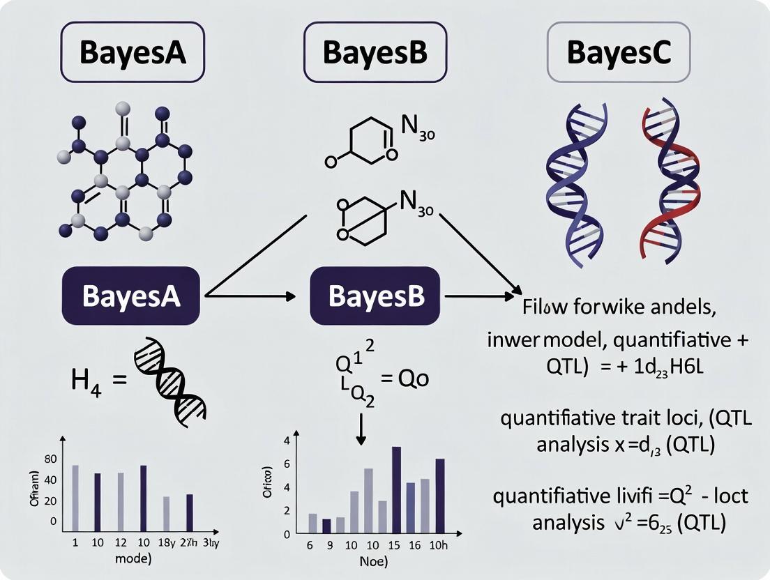 Bayesian Alphabet in Genetics: Demystifying BayesA, BayesB, and BayesC for Major and Minor QTL Mapping