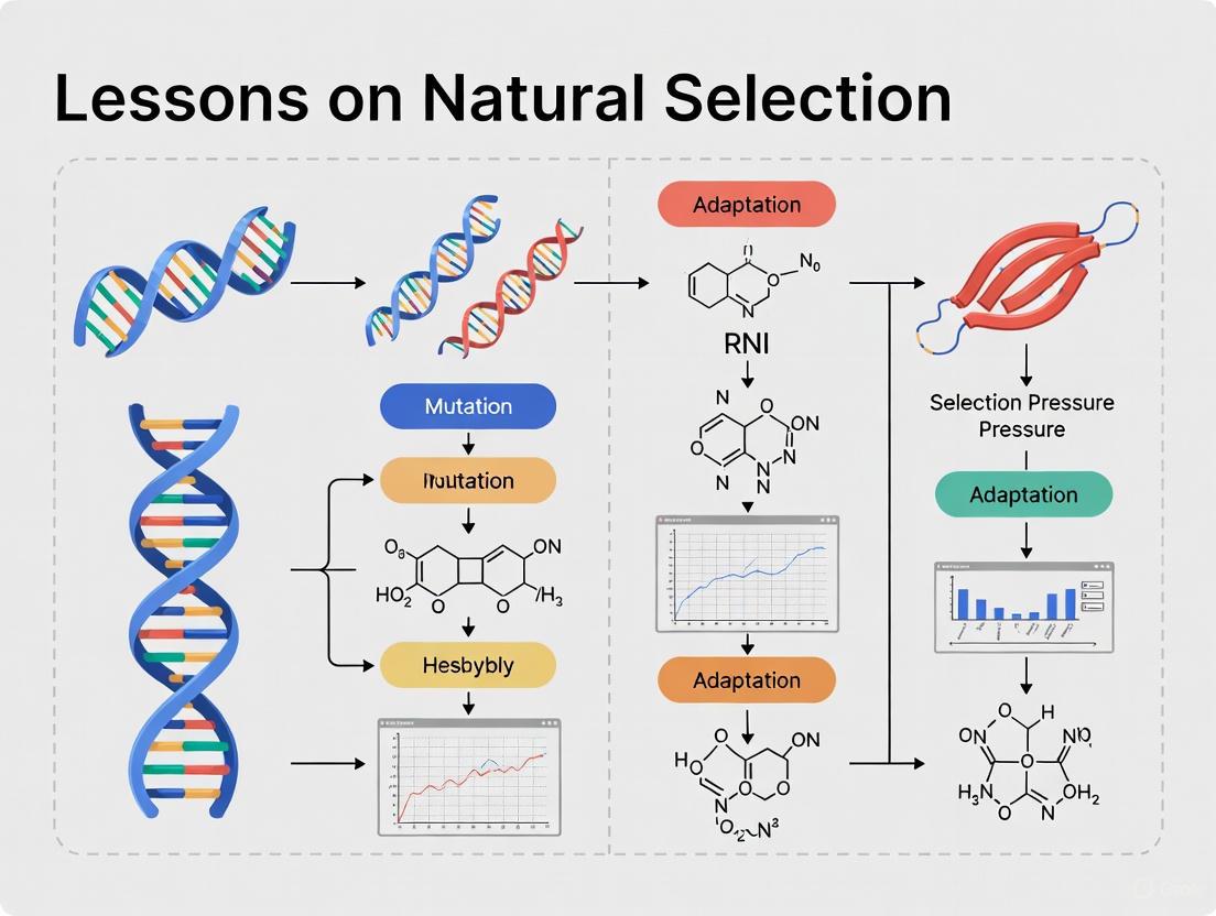 Beyond Purpose: Designing Non-Teleological Natural Selection Lessons for Biomedical Research Professionals