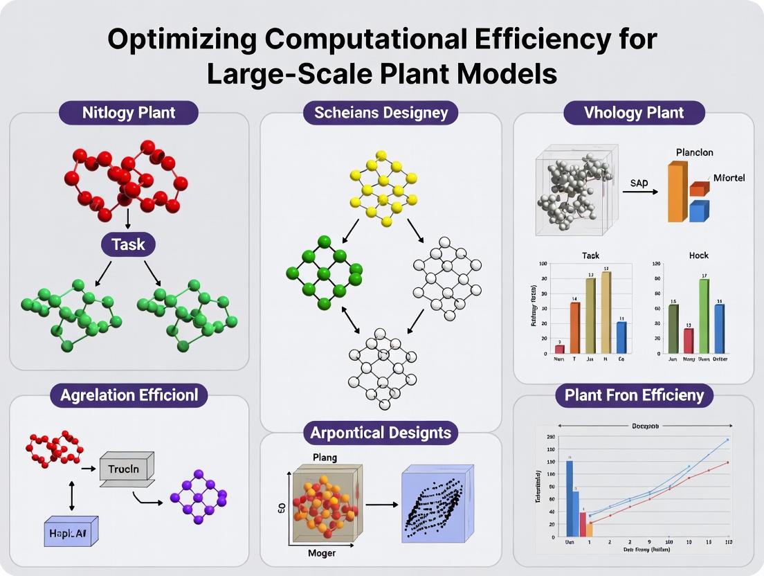Computational Efficiency in Large-Scale Plant Models: Advanced Strategies for Drug Discovery and Biomedical Research