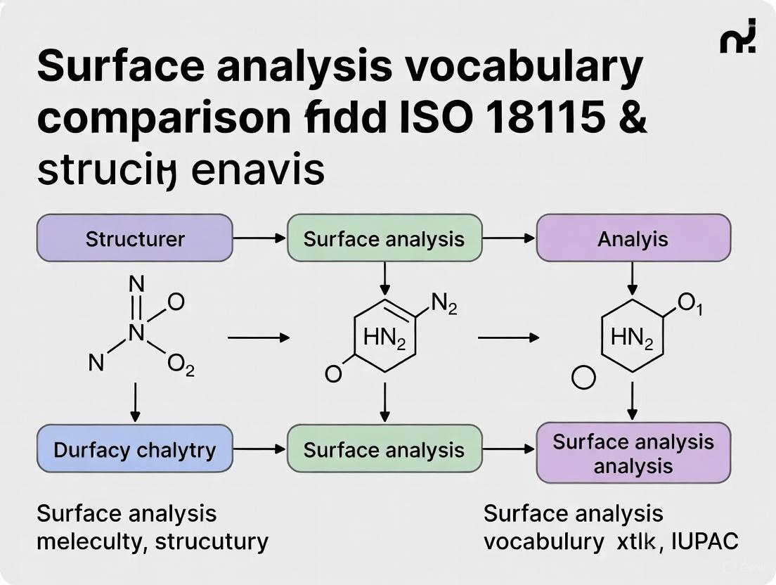 ISO 18115 vs IUPAC Vocabulary: A Guide to Surface Analysis Terminology for Biomedical Research