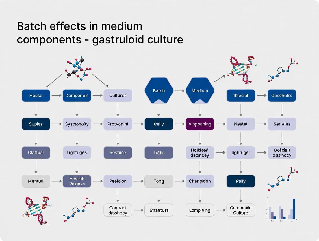 Controlling Batch Effects in Gastruloid Culture: A Comprehensive Guide to Medium Component Variability and Optimization