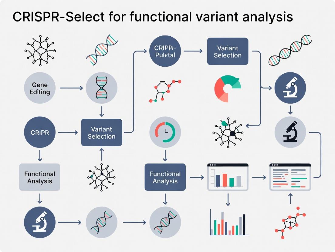CRISPR-Select: A Comprehensive Guide to Functional Variant Analysis for Precision Drug Discovery