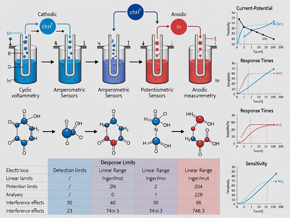 Electrochemical Detection Techniques: A Comparative Guide for Biomedical Research and Drug Development