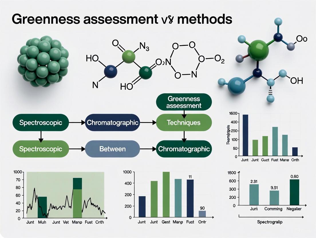 Greenness Assessment of Spectroscopic vs. Chromatographic Methods: A Comprehensive Guide for Sustainable Analytical Chemistry