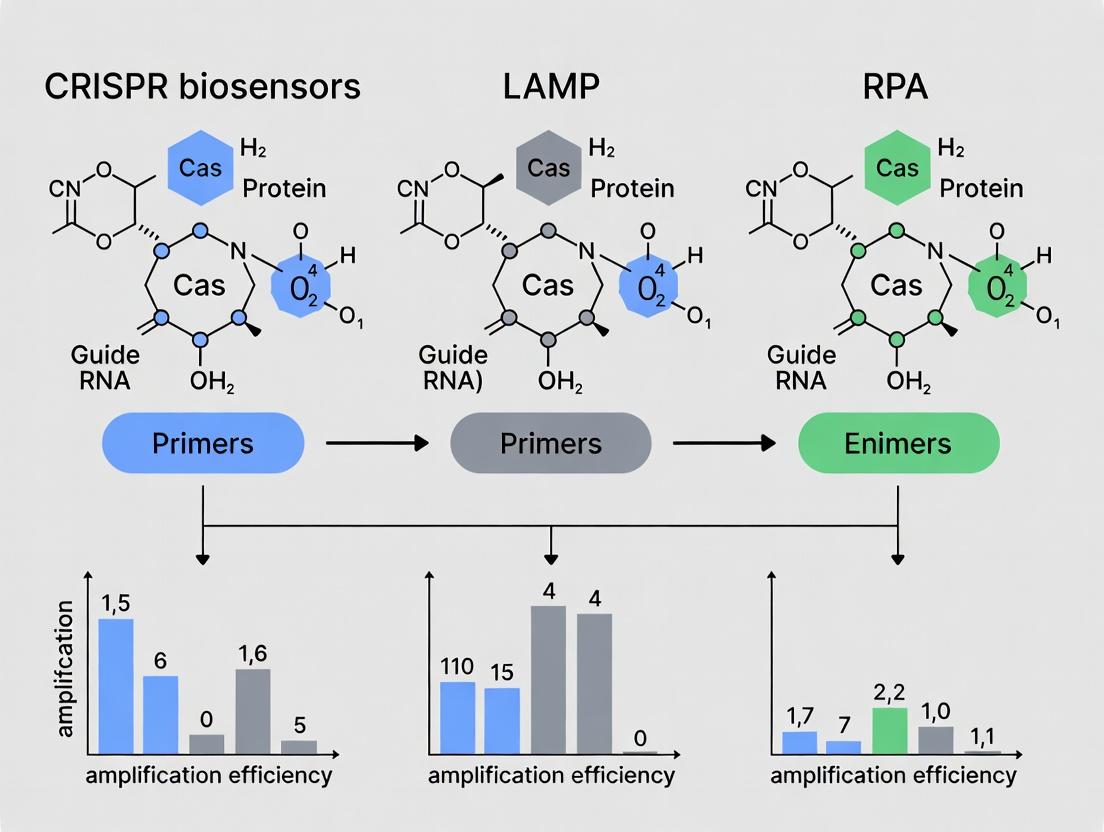 CRISPR Biosensors vs LAMP vs RPA: A Comprehensive Guide to Amplification Efficiency for Diagnostic Development