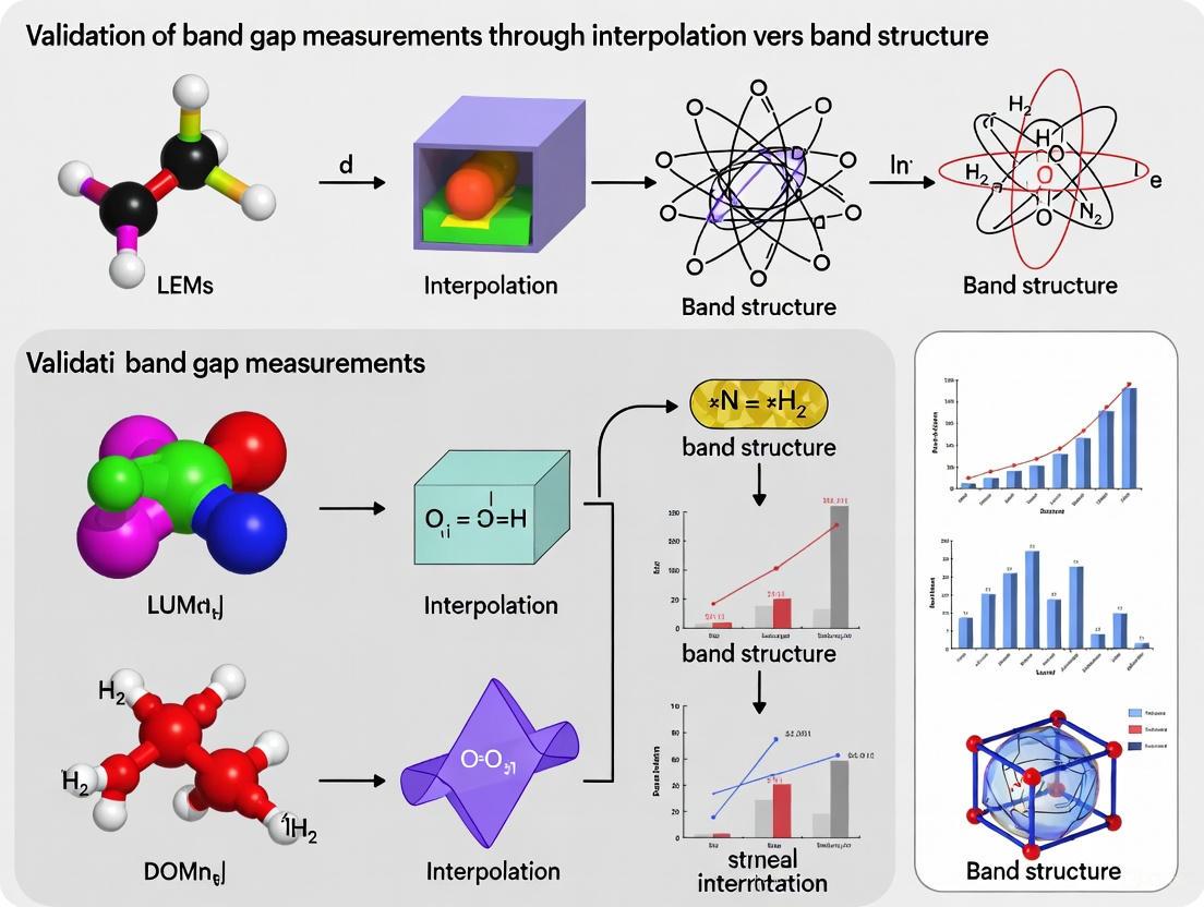 Interpolation vs. Band Structure: A Practical Guide to Validating Band Gap Measurements