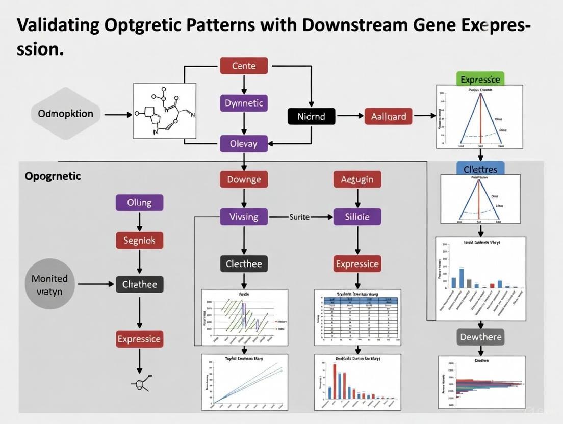 Validating Optogenetic Control: From High-Precision Gene Induction to Functional Downstream Outcomes