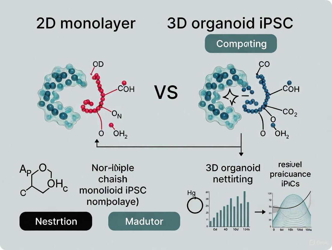 2D vs 3D iPSC Models: A Strategic Guide for Disease Modeling and Drug Discovery